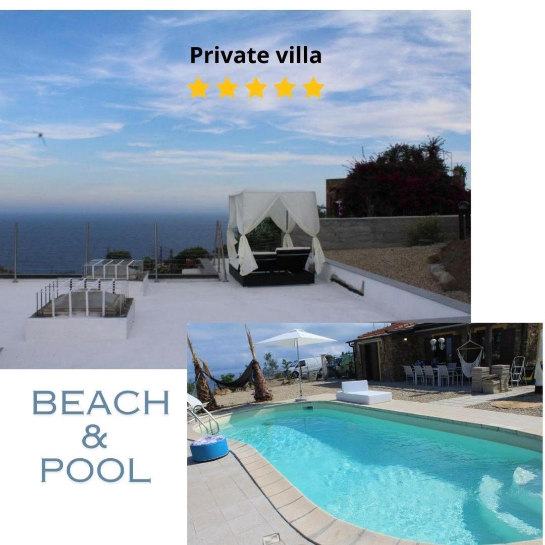 Villa Clicla - Pool, Sea,hommock Swing And Laziness Imperia